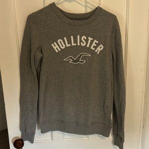 Gray hollister crew neck size small